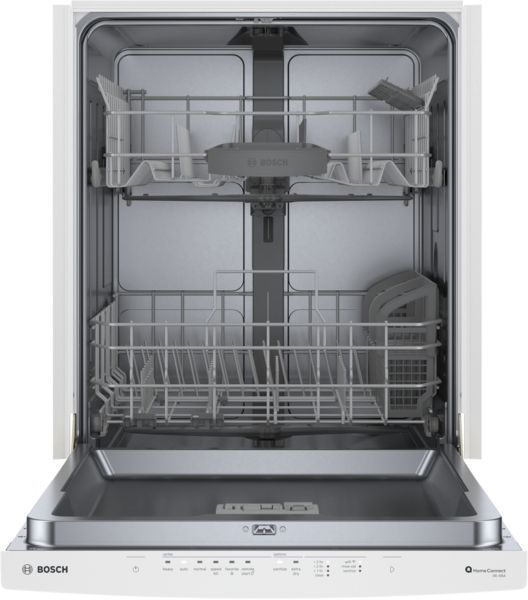 Bosch® 300 Series 24" White Top Control Built-In Dishwasher-1