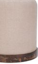 TOV Furniture Como Burl/Saddle Brown Accent Stool-4