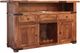 International Furniture Direct Parota 3-Piece Brown Bar Set-1