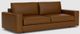 EQ3 Cello Plush Leather Straight Arm Sofa-2