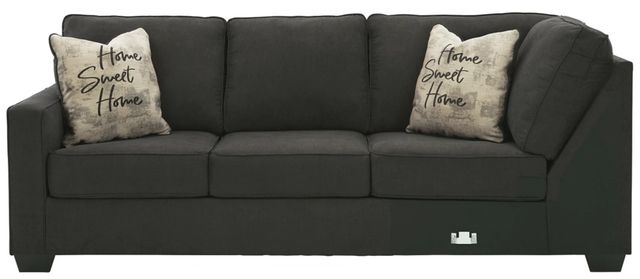 Signature Design by Ashley® Lucina 2-Piece Charcoal Left-Arm Facing Sofa Sectional-3