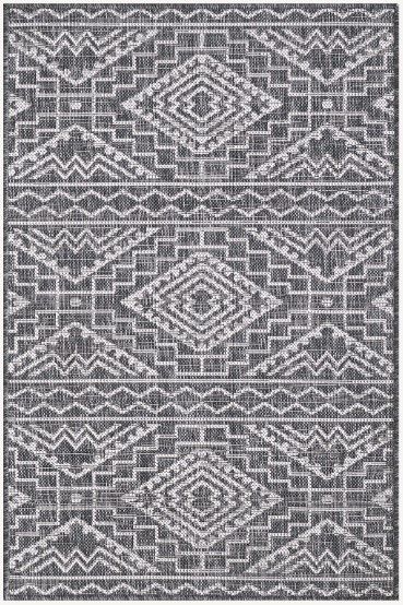 KAS Rugs Provo Black Quinn 5'x8' Area Rug-0