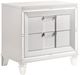 Elements International Twenty Nine White Nightstand-0