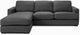 Jaymar Pure 2 Piece Chess Charcoal Gr. B 90 000 Double Rubs Sectional-1