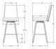 Amisco Linea Swivel Stool-2