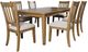 Jofran Inc. Brentwood 7-Piece Cascade Oak Extension Dining Table Set-0