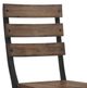 Bernards Halsey Black/Brown Casual Side Chair-1