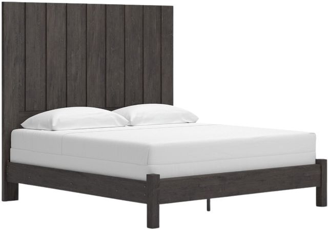 Signature Design by Ashley® Fraluna 4-Piece Charcoal King Bedroom Set-1