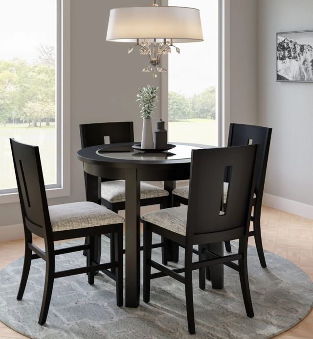 Jofran Inc. Urban Icon Black/Gray Slotback Counter Stool-1