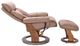 BenchMaster Trend Line Emmie Cocoa Manual Recliner with Ottoman Set-3