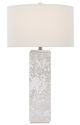 Currey & Company Sundew Silver Hair On Hide/Nickel Table Lamp-1