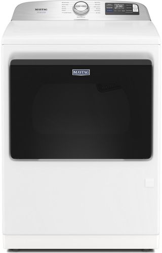 Maytag® 7.4 Cu. Ft. White Pet Pro Electric Dryer with Extra Power and Sanitize Cycle