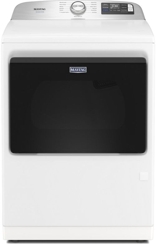 Maytag® 7.4 Cu. Ft. White Pet Pro Electric Dryer with Extra Power and Sanitize Cycle-0