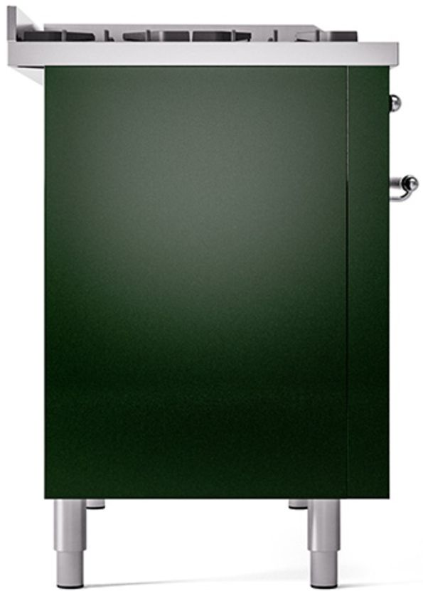 Ilve® Nostalgie II Series 48" Emerald Green Pro Style Dual Fuel Range-3