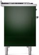 Ilve® Nostalgie II Series 48" Emerald Green Pro Style Dual Fuel Range-3