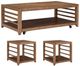Liberty Furniture Shaker Lakes 3-Piece Harvest Brown Occasional Table Set-0