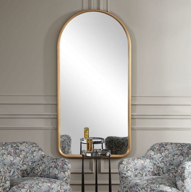Uttermost® Marvell Antique Gold Arch Mirror-1