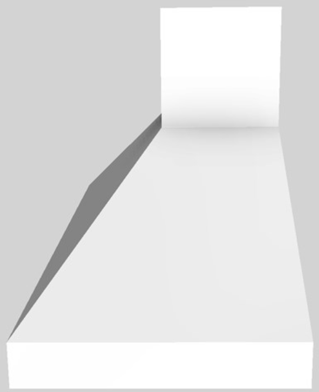 Vent-A-Hood® 48" White Euro-Style Wall Mounted Range Hood-1