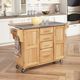 homestyles® General Line Natural/Stainless Steel Kitchen Cart-2