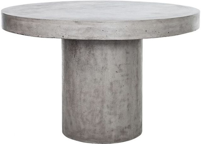 Moe's Home Collection Cassius Dark Grey Fiberstone Outdoor Round Dining Table-0