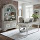 Liberty Furniture Magnolia Manor Antique White/Ivory Junior Executive Desk Chair-2