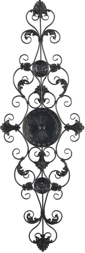 Deco Marche Brown 53" Scroll Wall Decor-1