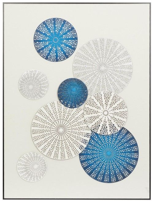 Deco Marche Blue Geometric Wall Art-0
