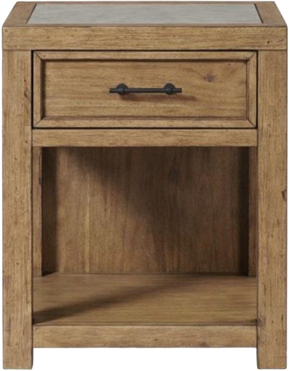 Riverside Furniture Bozeman Toasted Almond 1-Drawer Nightstand-1