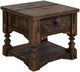 International Furniture Direct Dutton Brown 1-Drawer End Table-0