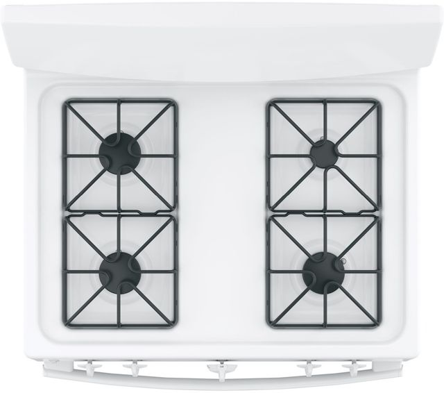 GE® 30" White Freestanding Gas Range-4