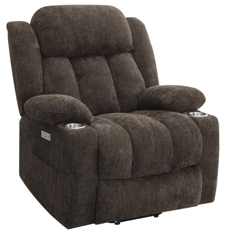 Coaster® Houston Dark Brown Power Lift Recliner Store For Homes