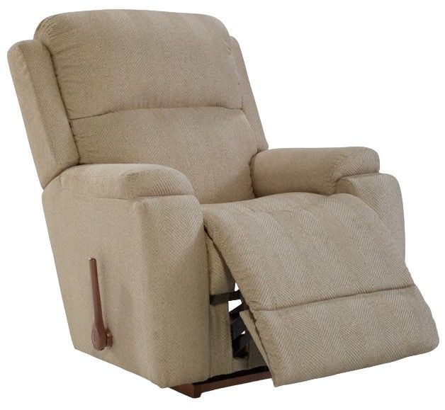 La-Z-Boy® Dorian Oatmeal Manual Rocking Recliner-3
