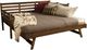 Kodiak Furniture Boho Rustic Walnut Twin Daybed with Pop Up-0