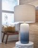 Signature Design by Ashley® Lemrich White/Teal Table Lamp-1