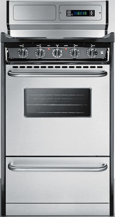 Summit® Professional 20" Stainless Steel Freestanding Electric Range-0