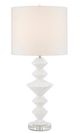 Currey & Company Sheba Pearl/White Table Lamp-0