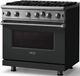 Viking® 5 Series 36" Antique Bronze Pro Style Liquid Propane Gas Range-2