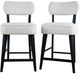 Jofran Inc. Urban Archive Wes Black/White Upholstered Counter Stool-4