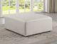 Meridian Furniture Cube Cream Vegan Leather Ottoman-4