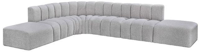 Meridian Furniture Arc 7-Piece Gray Sectional-0