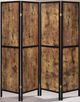Coaster® Deepika Industrial Antique Nutmeg Four-Panel Screen-0