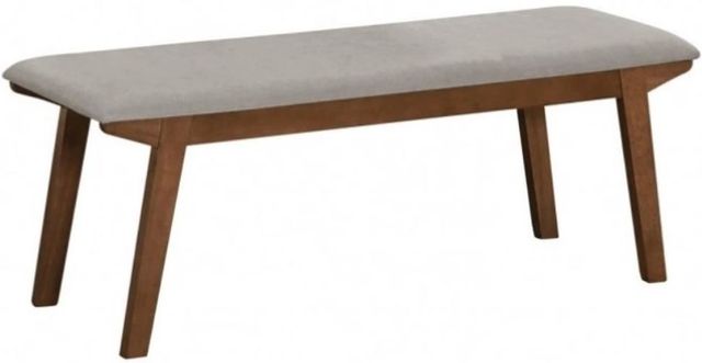 Winners Only® Uptown Gray/Medium Walnut Bench-0