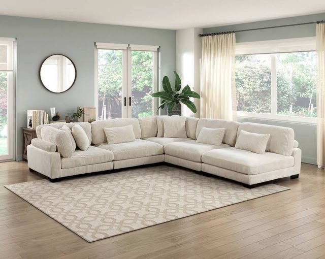 Homelegance® Traverse 5-Piece Beige 135" Modular Sectional-1