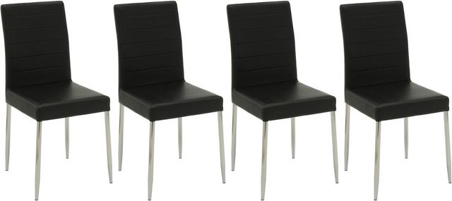 Coaster® Maston 4-Piece Black Upholstered Dining Chairs-0