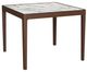 Zuo® Modern Vernon White Dining Table with Walnut Base-0