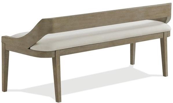 Riverside Furniture Pasadena Casual Taupe/Gray Dining Bench-3