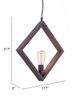 Zuo® Rotorura Rust Ceiling Large Lamp-3