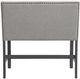 Elements International Seneca Gray Upholstered Counter Dining Bench-2