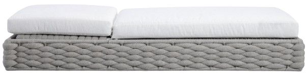 Bernhardt Salinas Bernhardt Exteriors Gray/White Fabric Outdoor Chaise-4