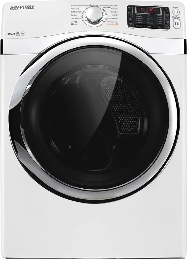Samsung 7.5 Cu. Ft. White Electric Dryer-0
